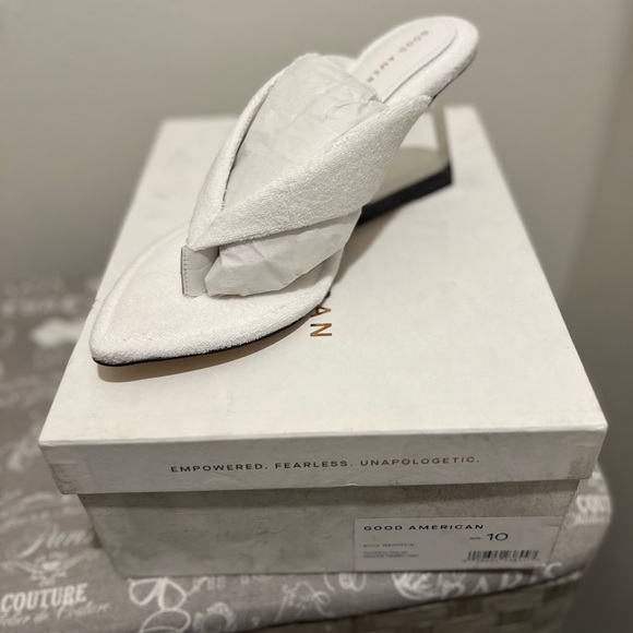 Good American acrylic wedge terry shoe - Picture 1 of 11